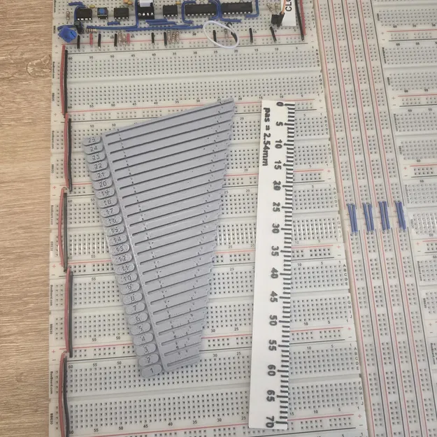 Thước đo bước 2,54 mm (2.54 mm pitch ruler) - Image 8