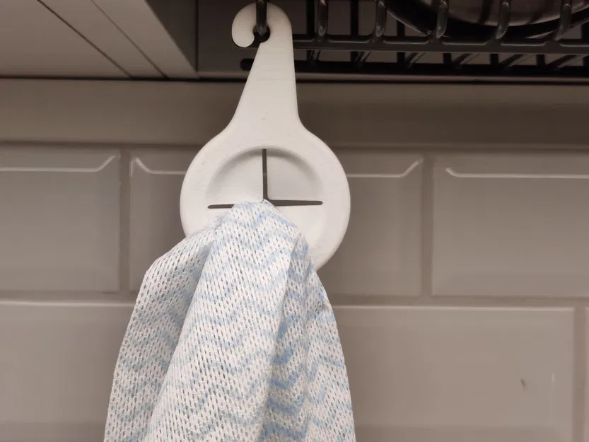 Móc Treo Khăn Lau Chén Bếp Tiện Lợi Bằng Nhựa Dẻo - Image 1