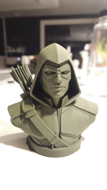 Tượng Bán Thân Green Arrow (Mũi Tên Xanh) - Mô Hình In 3D - Image 1