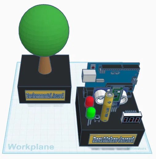 Cúp Vinh Danh Môi Trường & Sáng Tạo 3D - Image 1