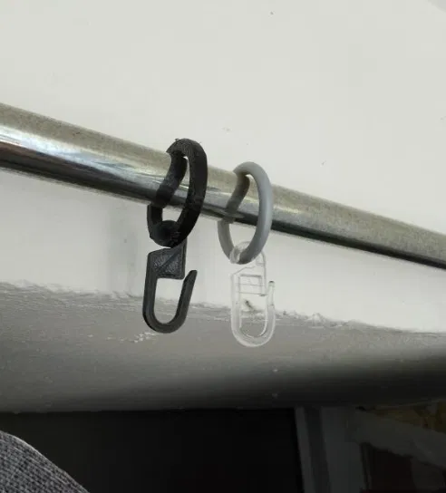 Móc Treo Rèm Cửa & Đồ Dùng Đa Năng 16mm - Image 1