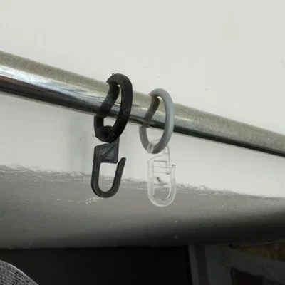 Móc Treo Rèm Cửa & Đồ Dùng Đa Năng 16mm