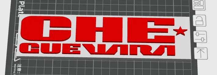 Logo "CHE v2" 3D - Trang trí xe phong cách - Image 1