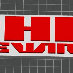 Logo "CHE v2" 3D - Trang trí xe phong cách