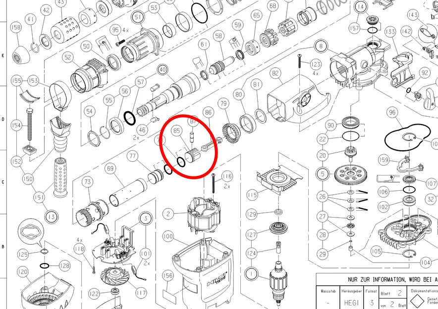 Piston máy khoan búa Hilti TE76 thay thế in 3D - Image 10