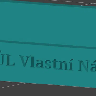 Model dolu na vlastní název