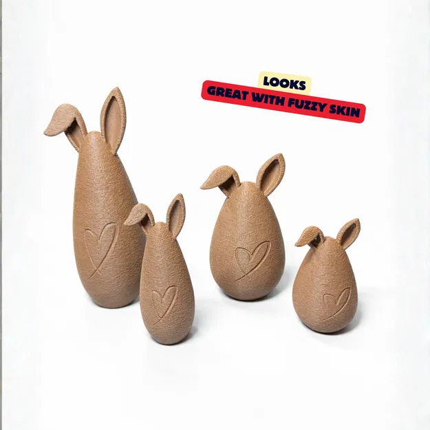 Thỏ Dễ Thương Ôm Tim - Bản Gia Đình | Decor Easter Hiện Đại | Kệ & Decor Xuân - Image 4