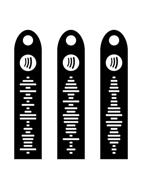 Móc Khóa Dấu Ấn Âm Thanh Độc Đáo In 3D - Image 1