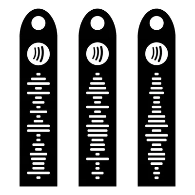 Móc Khóa Dấu Ấn Âm Thanh Độc Đáo In 3D