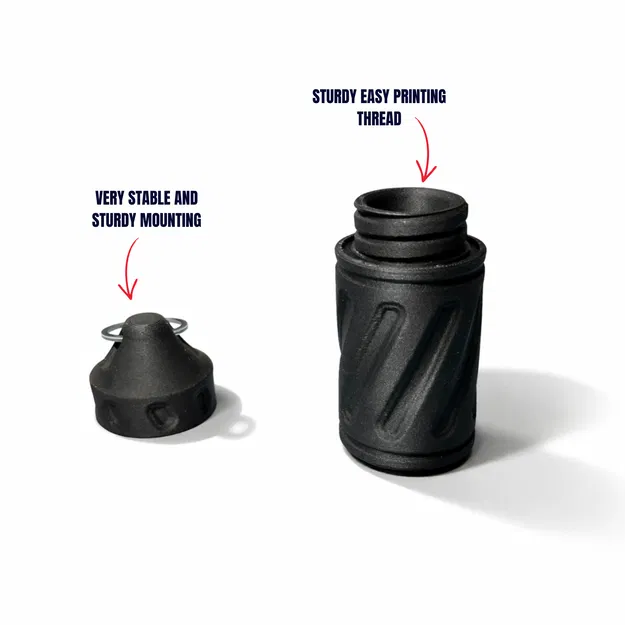 Capsule Đựng Chìa Khóa Chống Nước (Waterproof Key Capsule) Gắn Key Ring - Image 4