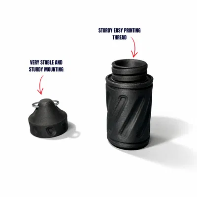 Capsule Đựng Chìa Khóa Chống Nước (Waterproof Key Capsule) Gắn Key Ring