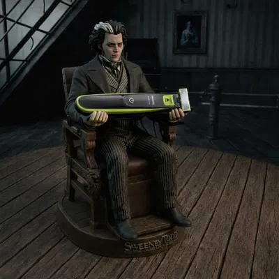 Barbeiro Sombrio – Giá Đỡ Nghệ Thuật Cho Máy Cạo Râu