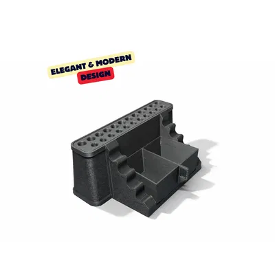 Kệ Để Cọ Vẽ/Đồ Sơn – Organizer Dụng Cụ Sơn & Workshop (Kèm Khay Nước)