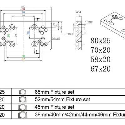 Adapter Spindle 52mm cho OpenBuilds CNC