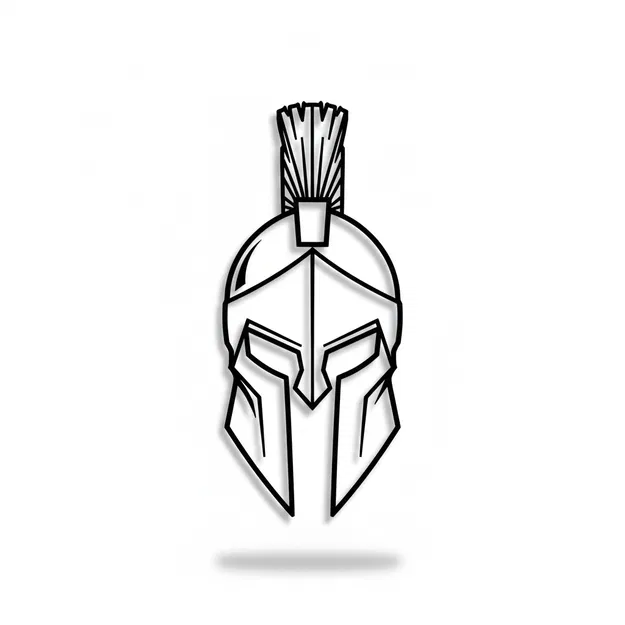 Mũ Sparta Trang Trí Tường 3D Đẹp Mắt - Image 1