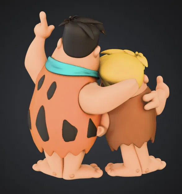 Fred & Barney – Figurine décorative (mẫu figurine trang trí) - Image 2