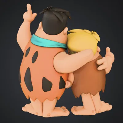 Fred & Barney – Figurine décorative (mẫu figurine trang trí)