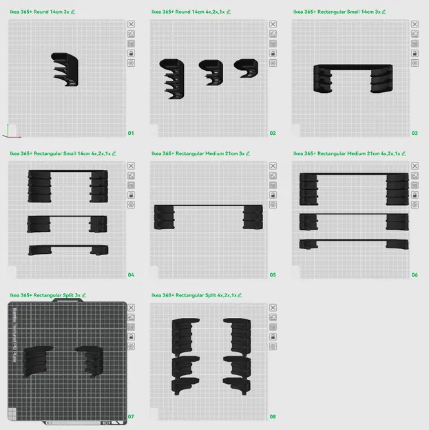 Holder kẹp nắp Ikea 365+ gắn cánh tủ hoặc tường - Image 3