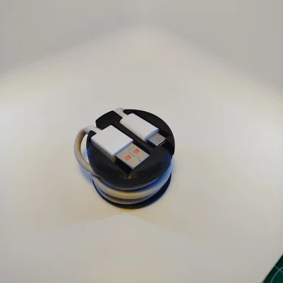 Cuộn Giữ Cáp Sạc USB 3D Chất Liệu TPU Gọn Gàng