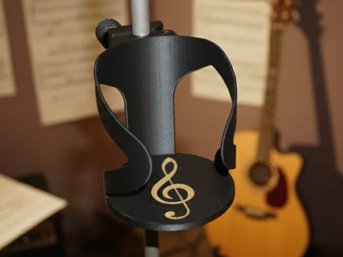 Giá treo ly/chai gắn giá nhạc “Ultimate Glass Holder for Music Stands” - Image 1