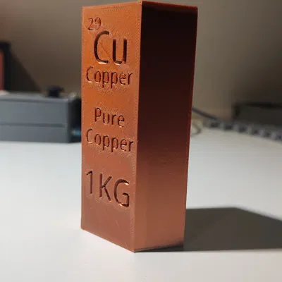 Thỏi đồng (Copper ingot) in 3D
