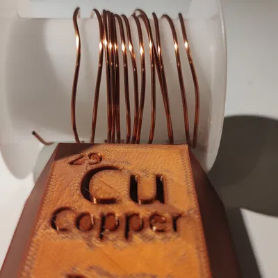Thỏi đồng (Copper ingot) in 3D
