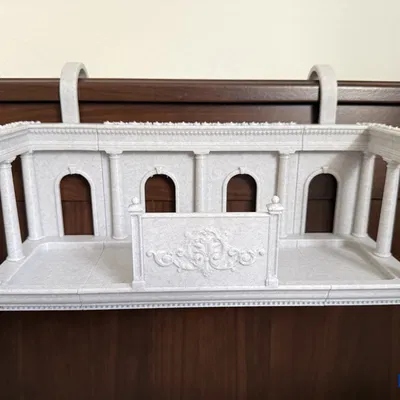 Kệ Đầu Giường Tân Cổ Điển (Classical Bedside Shelf V1)