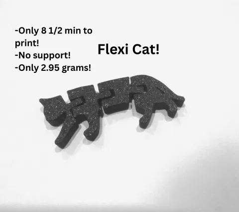 Mô Hình Mèo Uốn Dẻo 3D – Đồ Chơi In Nhanh, Không Cần Support - Image 1