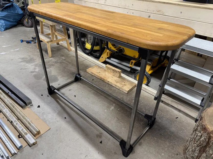 Bracket góc cho bàn khung ống vuông (square tubing) - Image 1