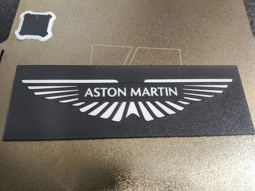 Logo Aston Martin In 3D Độc Đáo, Tùy Biến Màu Sắc - Image 1