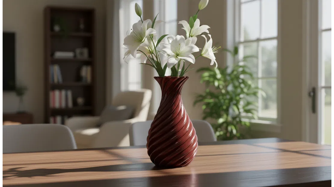 Bình hoa - Dáng xoắn ốc - Image 1