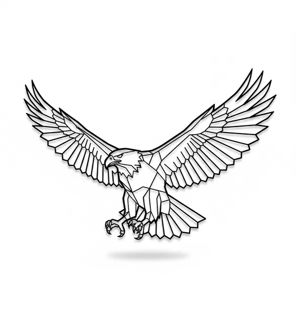 Trang Trí Tường Đại Bàng 3D Hiện Đại - In 3D Dễ Dàng - Image 1