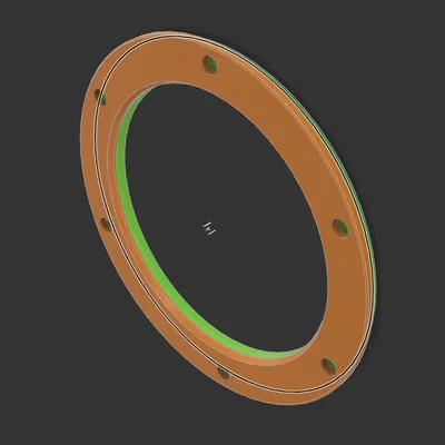 Bộ chuyển earpad Hifiman HE4xx sang earpad thường (model parametric)