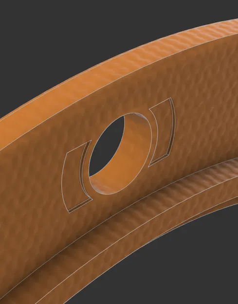 Bộ chuyển earpad Hifiman HE4xx sang earpad thường (model parametric) - Image 5