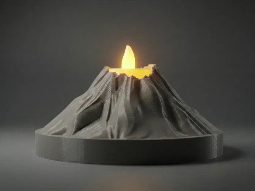 Volcanic Tealight Holder – Đế Tealight Núi Lửa - Image 3