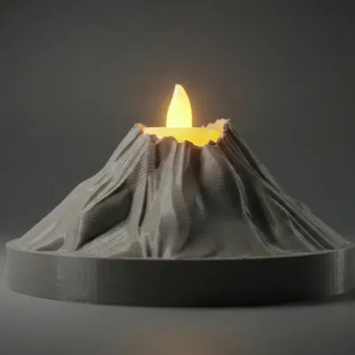 Volcanic Tealight Holder – Đế Tealight Núi Lửa
