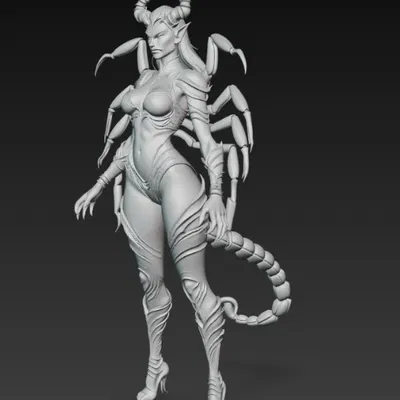 Mô Hình 3D Người Đàn Bà Bọ Cạp Quyến Rũ - Độc Đáo & Bí Ẩn
