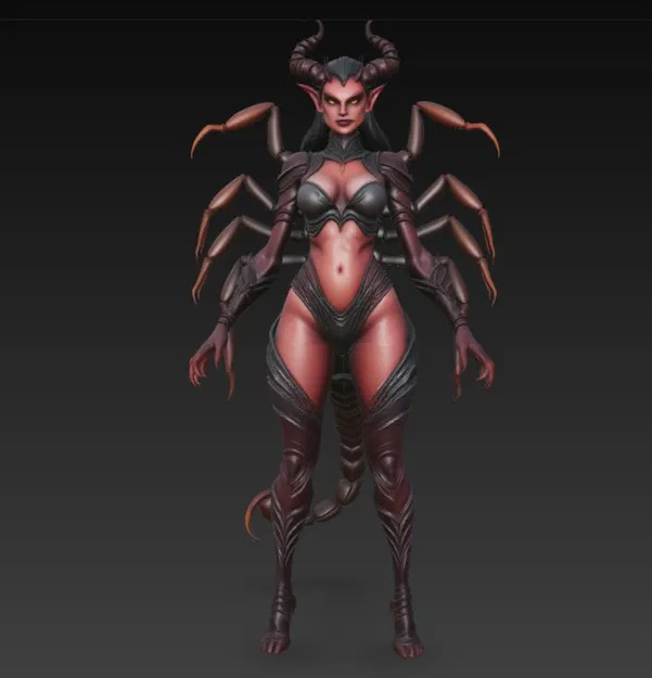 Mô Hình 3D Người Đàn Bà Bọ Cạp Quyến Rũ - Độc Đáo & Bí Ẩn - Image 5
