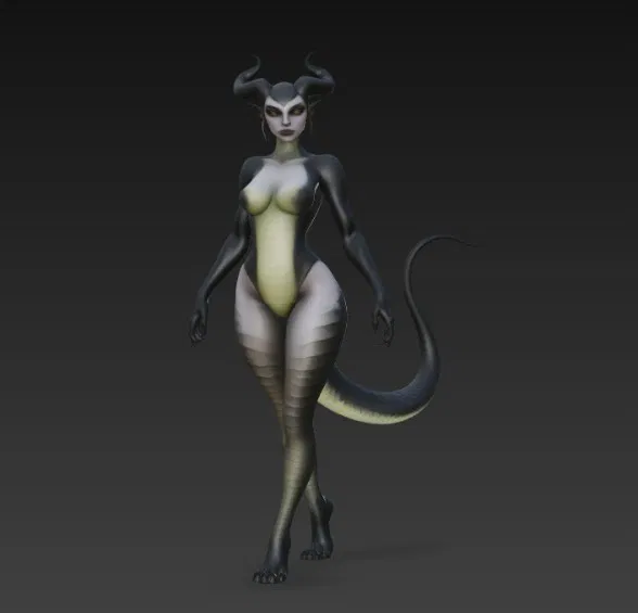 Mô Hình Nữ Quỷ Rắn 3D Độc Đáo Cho Bộ Sưu Tập - Image 3