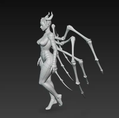 Mô Hình 3D Nữ Quỷ Nhện Độc Đáo Cho Bộ Sưu Tập