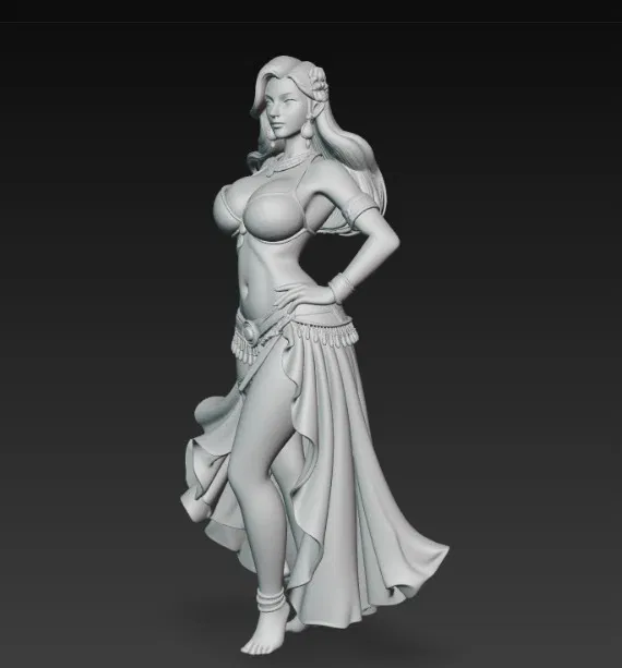 Tượng Vũ Nữ Ai Cập Quyến Rũ - Mô Hình 3D - Image 2