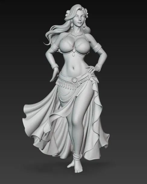 Tượng Vũ Nữ Ai Cập Quyến Rũ - Mô Hình 3D - Image 3