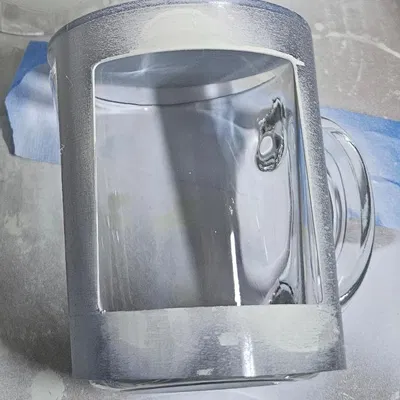 Chụp Bảo Vệ Ly Thủy Tinh Khi Khắc Laser, Phun Sơn