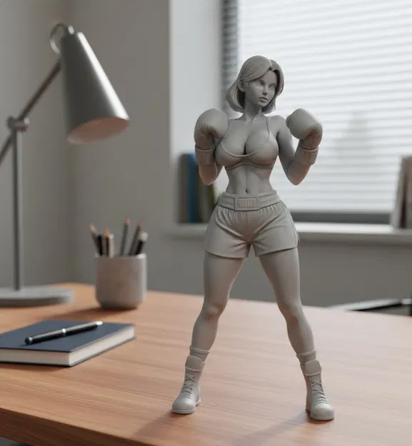 Mô Hình Nữ Võ Sĩ Quyền Anh Hạng Nhẹ Đẹp - Image 1