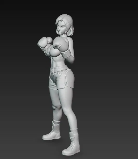 Mô Hình Nữ Võ Sĩ Quyền Anh Hạng Nhẹ Đẹp - Image 2