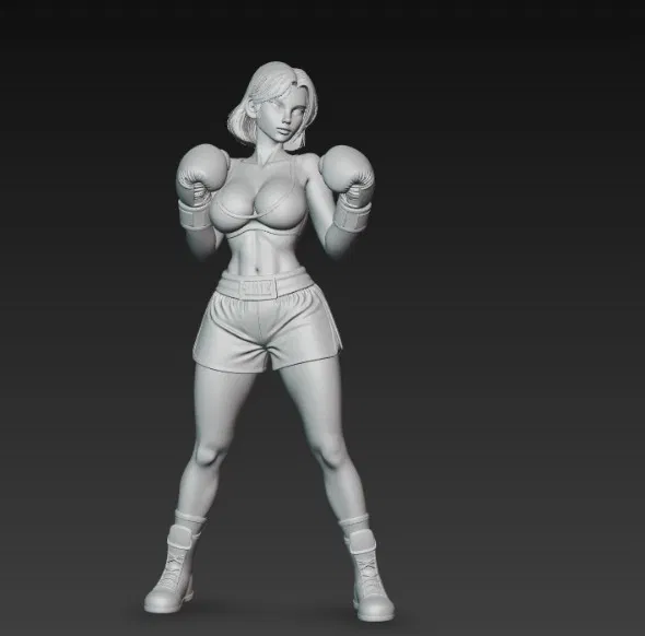 Mô Hình Nữ Võ Sĩ Quyền Anh Hạng Nhẹ Đẹp - Image 3