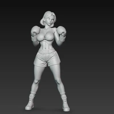 Mô Hình Nữ Võ Sĩ Quyền Anh Hạng Nhẹ Đẹp