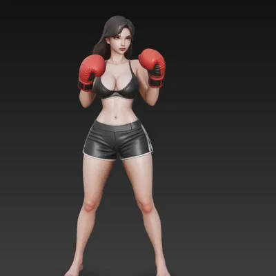 Mô Hình Nữ Võ Sĩ Quyền Anh Gợi Cảm 3D