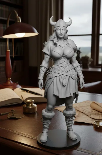 Mô Hình Nữ Chiến Binh Viking Dũng Mãnh & Gợi Cảm - Image 1