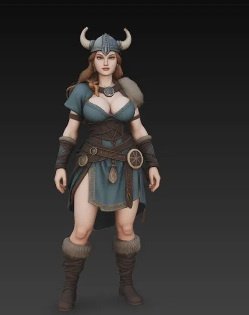 Mô Hình Nữ Chiến Binh Viking Dũng Mãnh & Gợi Cảm - Image 4